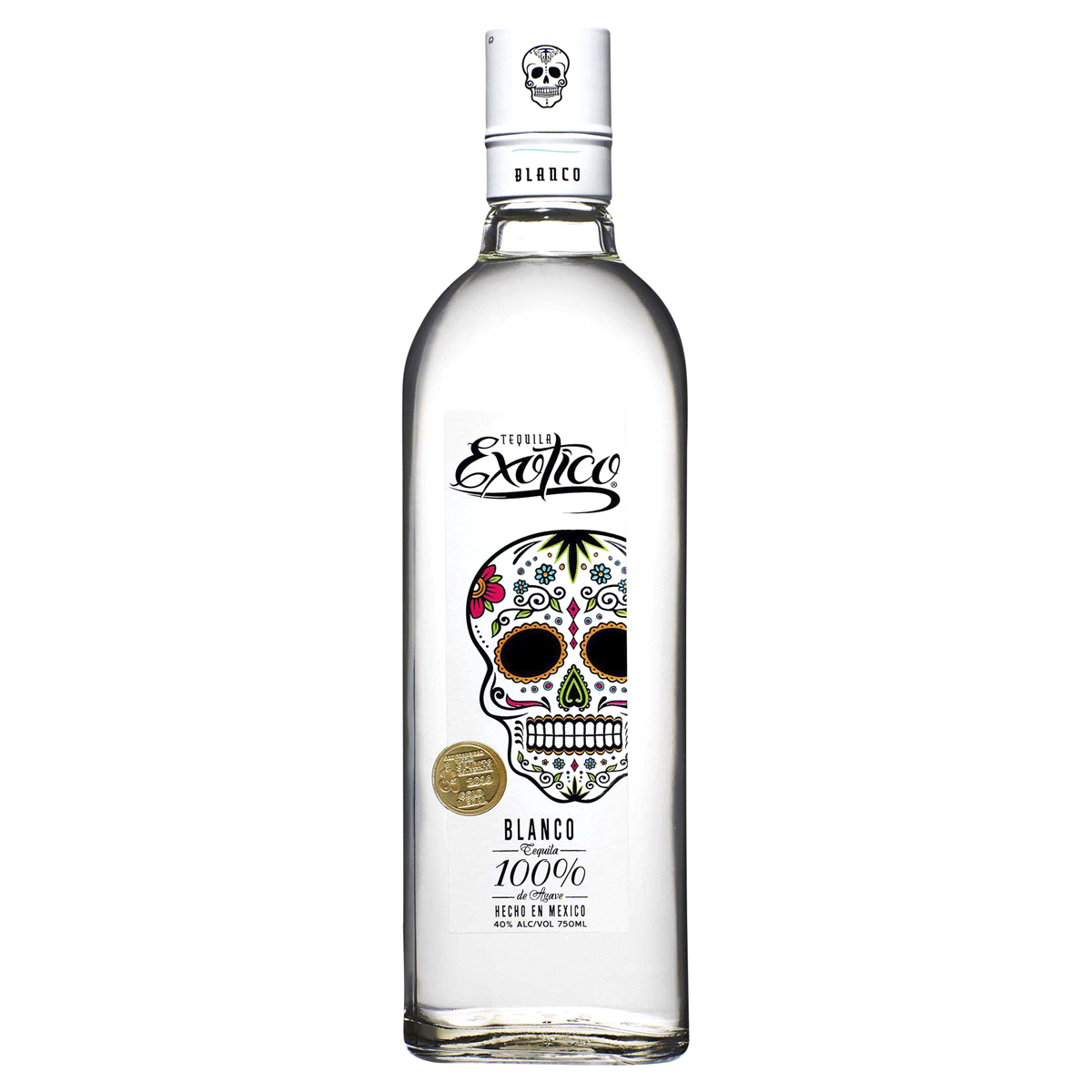 Exotico 80 Proof Blanco Tequila Bottle