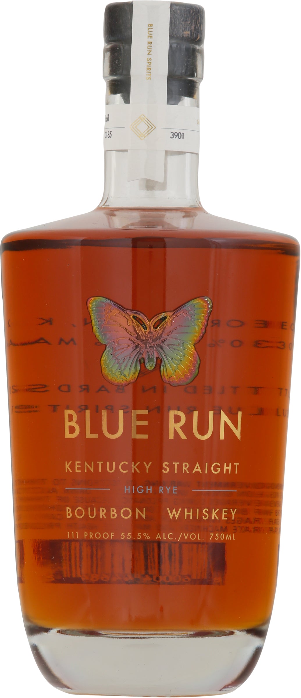 Blue Run High Rye Kentucky Straight Bourbon Whiskey Bottle