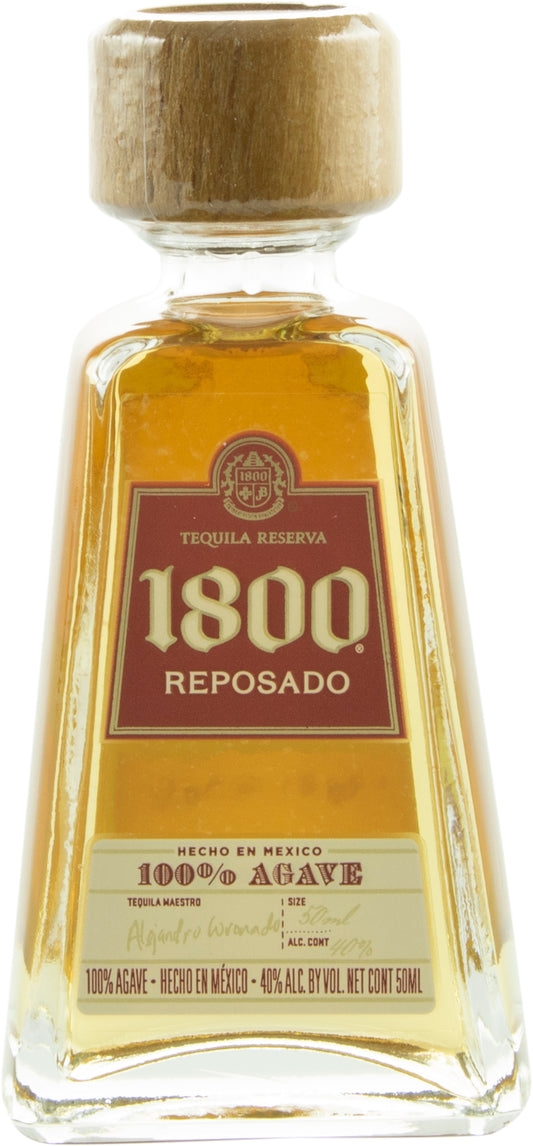 1800 80 Proof Reposado Tequila Bottle