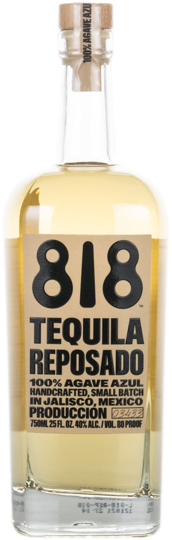 818 80 Proof Reposado Tequila Bottle