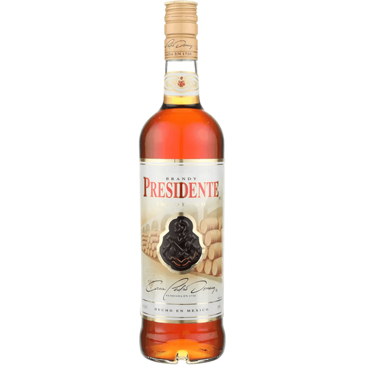 Presidente 80 Proof Brandy Bottle