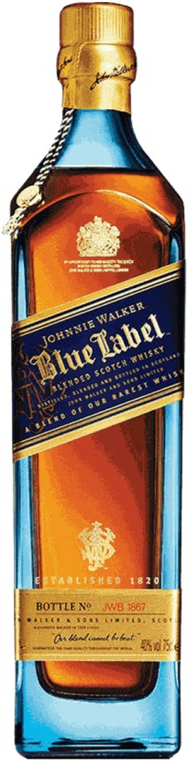 Johnnie Walker Blue Label Blended Scotch Whiskey Bottle