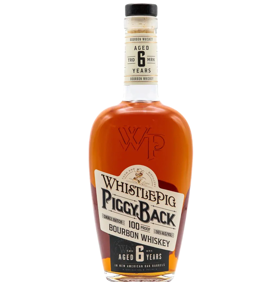 WhistlePig 100 Proof 6 Year Bourbon Whiskey Bottle